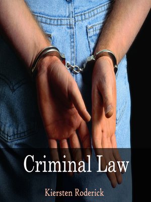 cover image of Criminal law